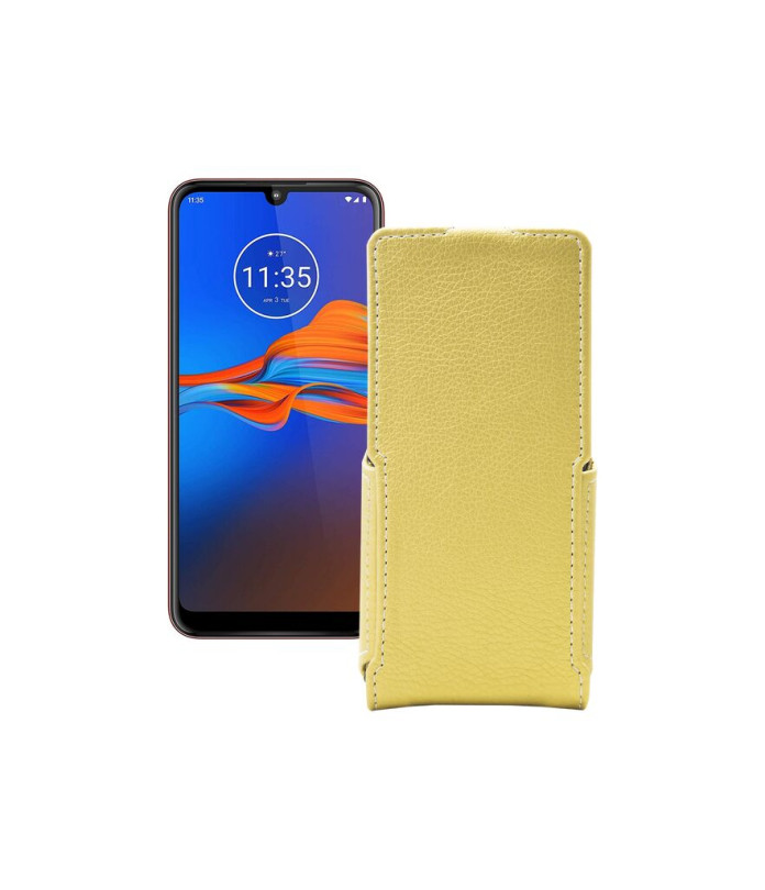 Чохол-флип з екошкіри для телефону Motorola Moto E6 Plus