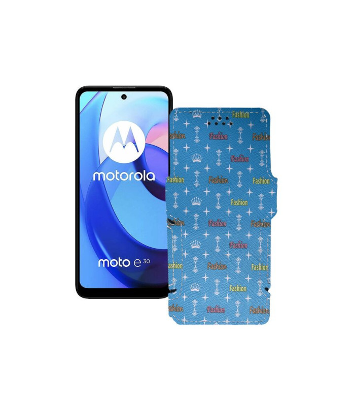 Чохол-книжка з екошкіри для телефону Motorola Moto E30