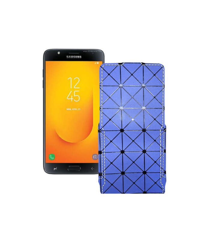 Чохол-флип з екошкіри для телефону Samsung Galaxy J7 Duo (J720)