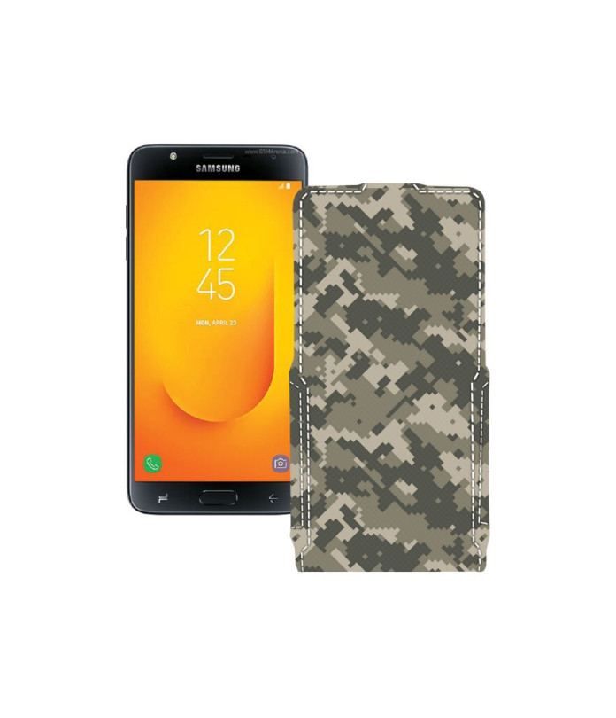 Чохол-флип з екошкіри для телефону Samsung Galaxy J7 Duo (J720)