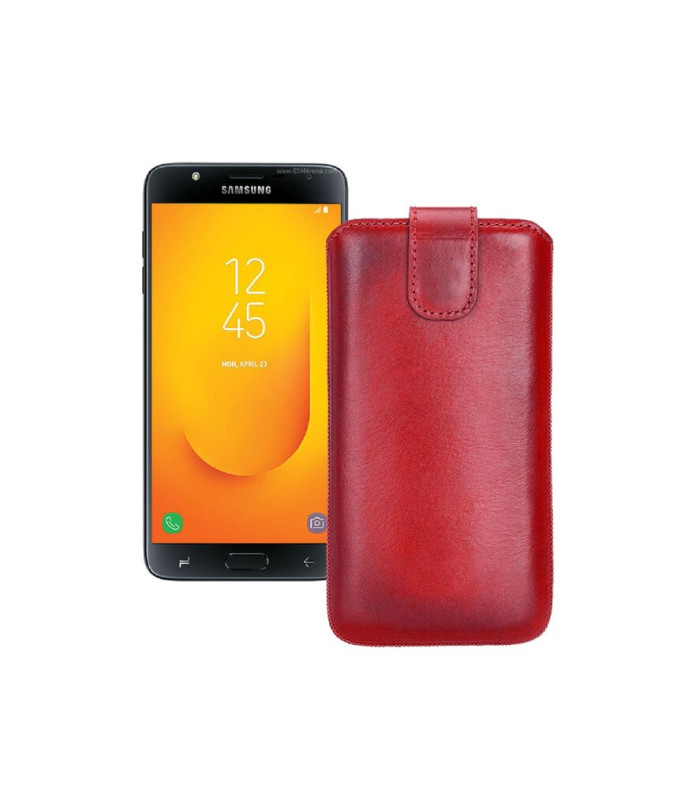 Витяжка з екошкіри для телефону Samsung Galaxy J7 Duo (J720)