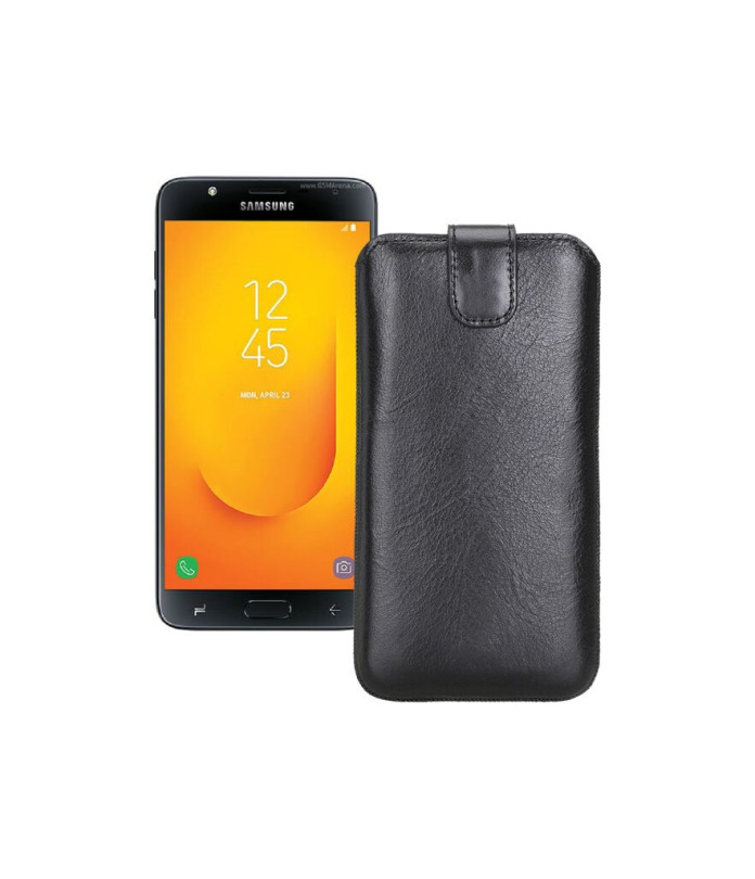 Витяжка з екошкіри для телефону Samsung Galaxy J7 Duo (J720)