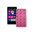 Чохол-флип з екошкіри для телефону Nokia X Dual Sim