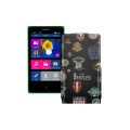 Чохол-флип з екошкіри для телефону Nokia X Dual Sim