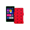 Чохол-книжка з екошкіри для телефону Nokia X Dual Sim