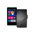 Чохол-книжка з екошкіри для телефону Nokia X Dual Sim