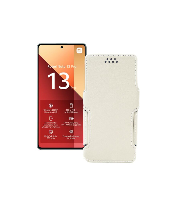 Чохол-книжка з екошкіри для телефону Xiaomi Redmi Note 13 Pro 4G