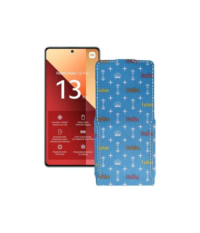 Чохол-флип з екошкіри для телефону Xiaomi Redmi Note 13 Pro 4G