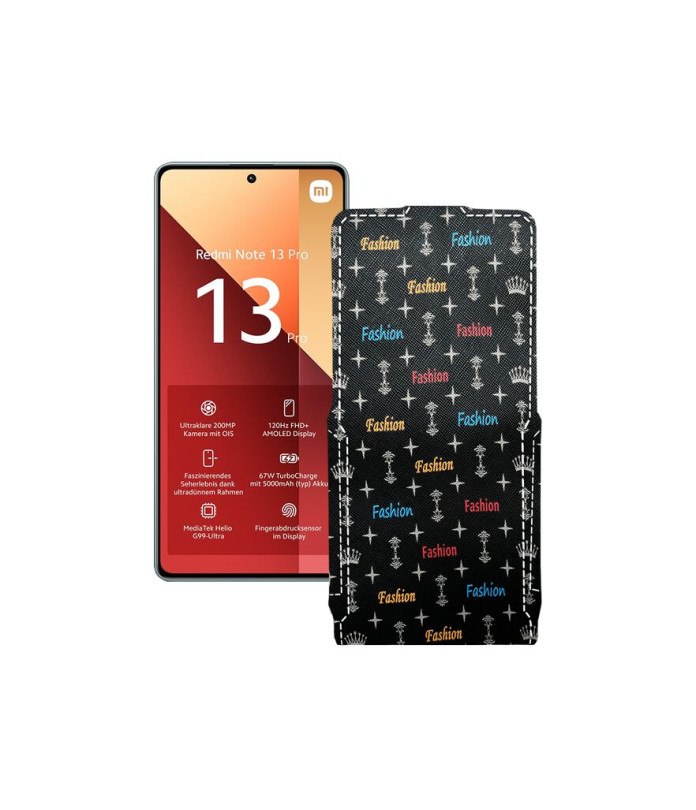 Чохол-флип з екошкіри для телефону Xiaomi Redmi Note 13 Pro 4G