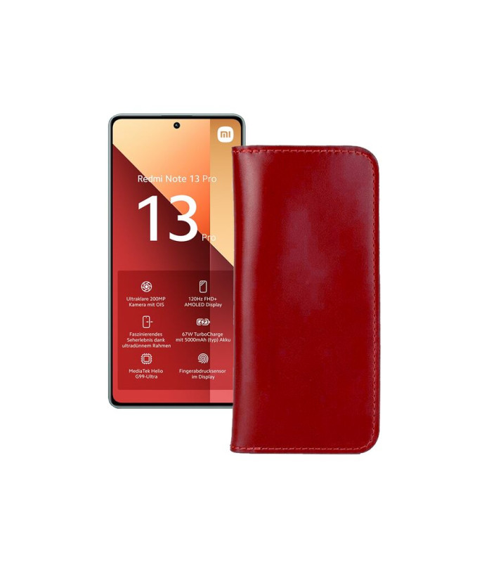 Портмоне з шкіри для телефону Xiaomi Redmi Note 13 Pro 4G