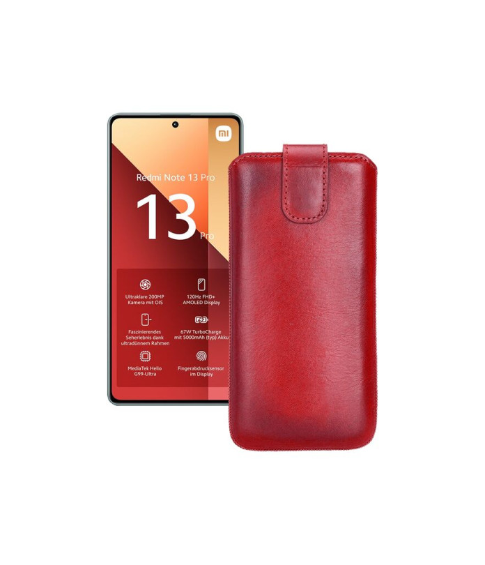 Витяжка з екошкіри для телефону Xiaomi Redmi Note 13 Pro 4G