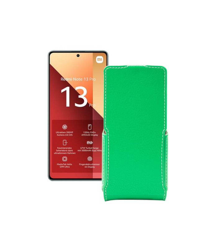 Чохол-флип з екошкіри для телефону Xiaomi Redmi Note 13 Pro 4G