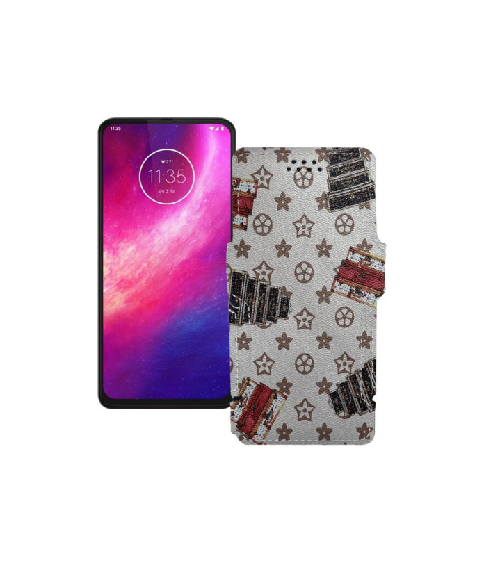 Чохол-книжка з екошкіри для телефону Motorola One Hyper