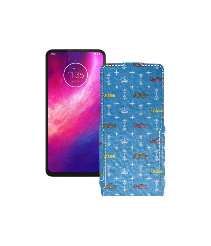 Чохол-флип з екошкіри для телефону Motorola One Hyper