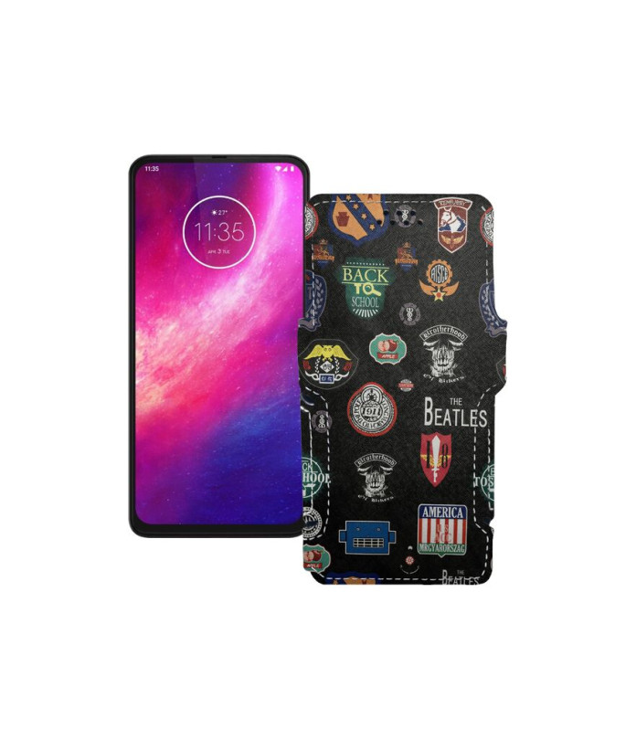 Чохол-книжка з екошкіри для телефону Motorola One Hyper