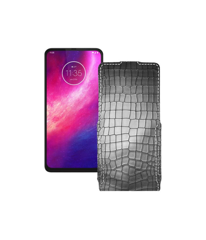 Чохол-флип з екошкіри для телефону Motorola One Hyper