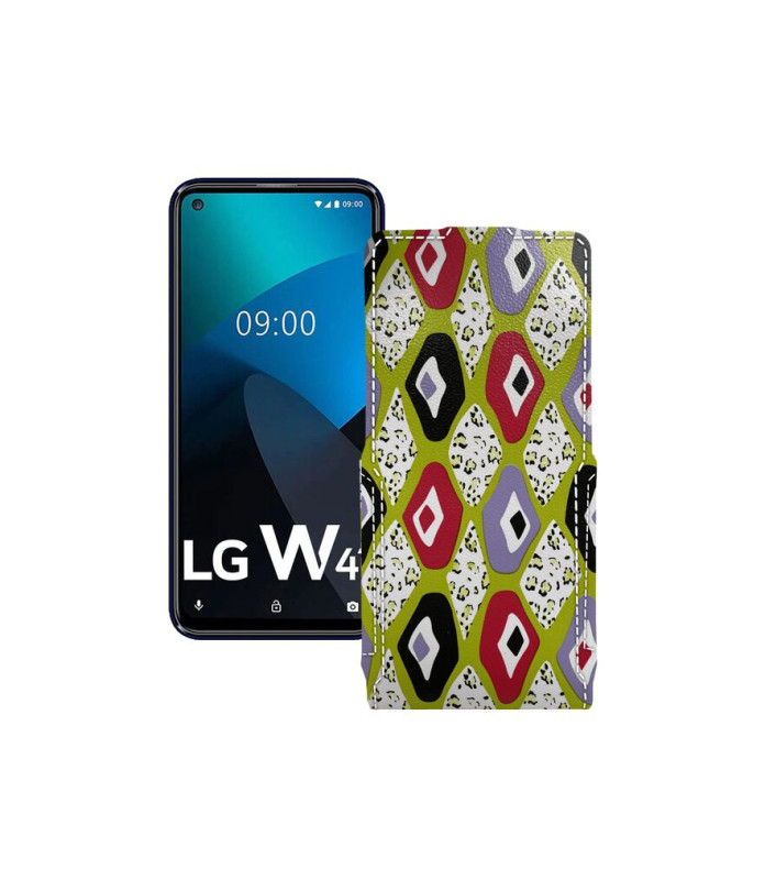 Чохол-флип з екошкіри для телефону LG W41