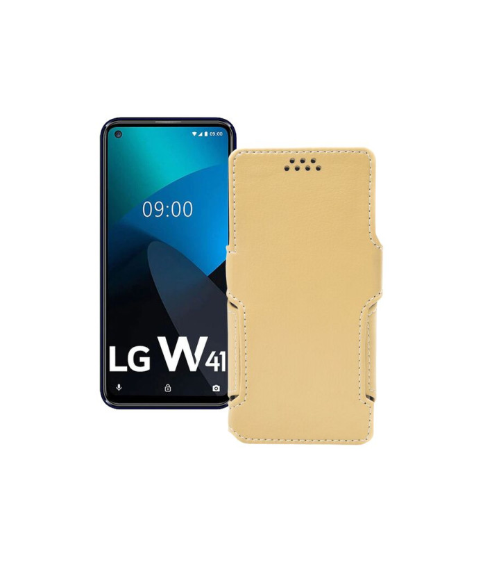 Чохол-книжка з екошкіри для телефону LG W41