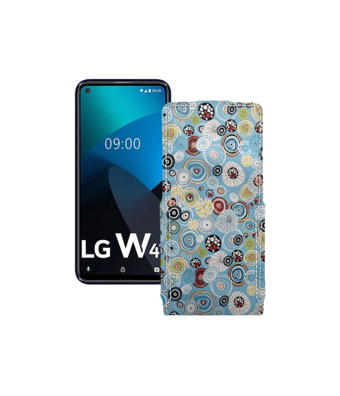 Чохол-флип з екошкіри для телефону LG W41