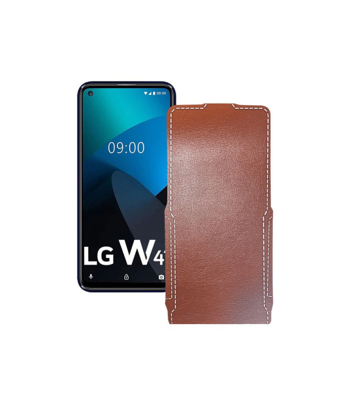 Чохол-флип з екошкіри для телефону LG W41