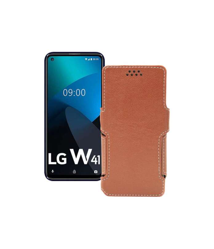 Чохол-книжка з екошкіри для телефону LG W41