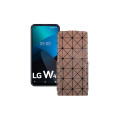 Чохол-флип з екошкіри для телефону LG W41