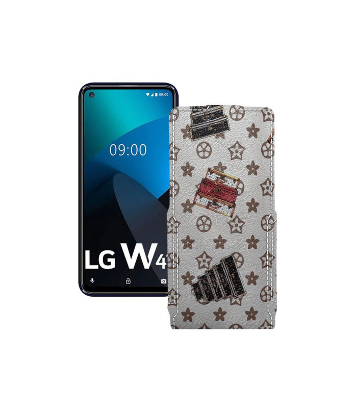 Чохол-флип з екошкіри для телефону LG W41