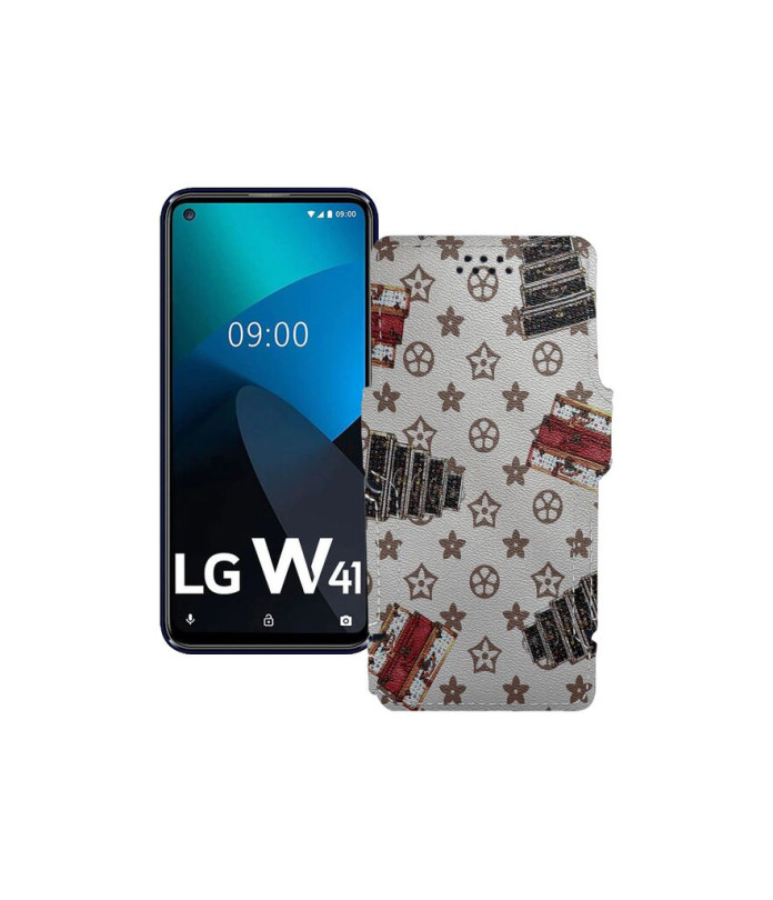 Чохол-книжка з екошкіри для телефону LG W41