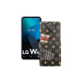 Чохол-флип з екошкіри для телефону LG W41