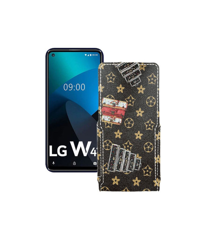 Чохол-флип з екошкіри для телефону LG W41