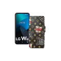 Чохол-книжка з екошкіри для телефону LG W41