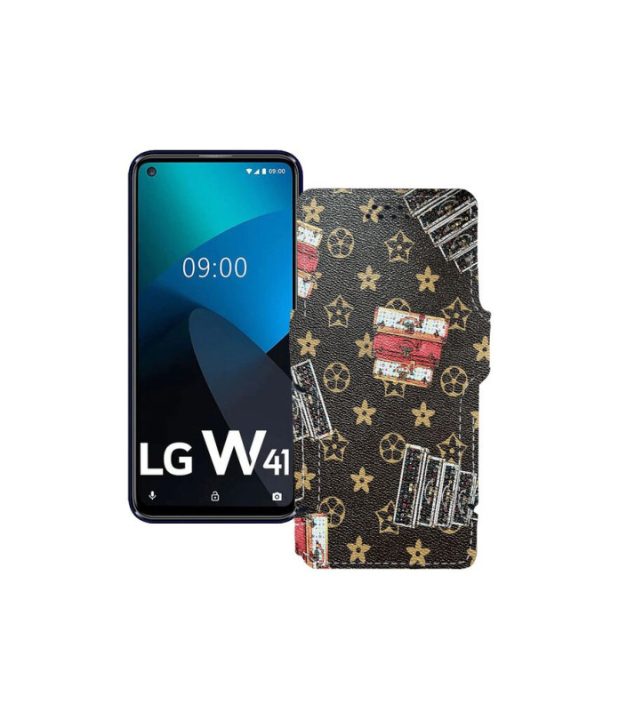 Чохол-книжка з екошкіри для телефону LG W41