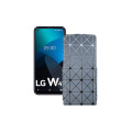 Чохол-флип з екошкіри для телефону LG W41