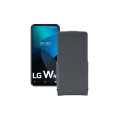 Чохол-флип з екошкіри для телефону LG W41