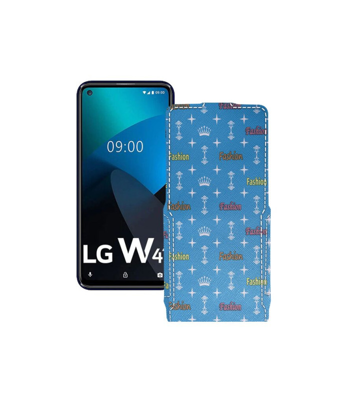 Чохол-флип з екошкіри для телефону LG W41