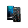 Чохол-флип з екошкіри для телефону LG W41