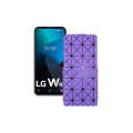 Чохол-флип з екошкіри для телефону LG W41