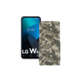 Чохол-флип з екошкіри для телефону LG W41