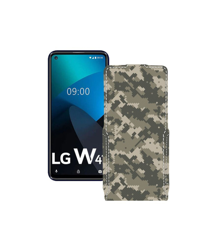 Чохол-флип з екошкіри для телефону LG W41