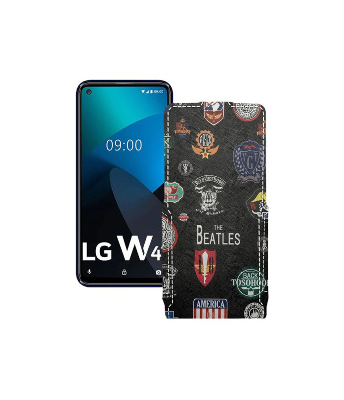 Чохол-флип з екошкіри для телефону LG W41