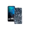 Чохол-флип з екошкіри для телефону LG W41