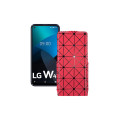 Чохол-флип з екошкіри для телефону LG W41