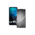 Чохол-флип з екошкіри для телефону LG W41