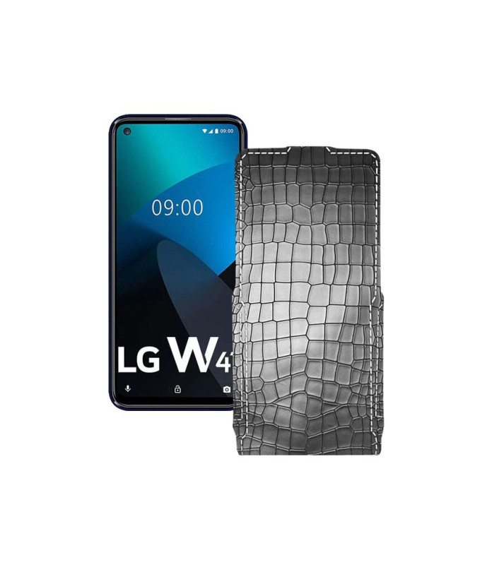 Чохол-флип з екошкіри для телефону LG W41