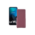 Чохол-флип з екошкіри для телефону LG W41