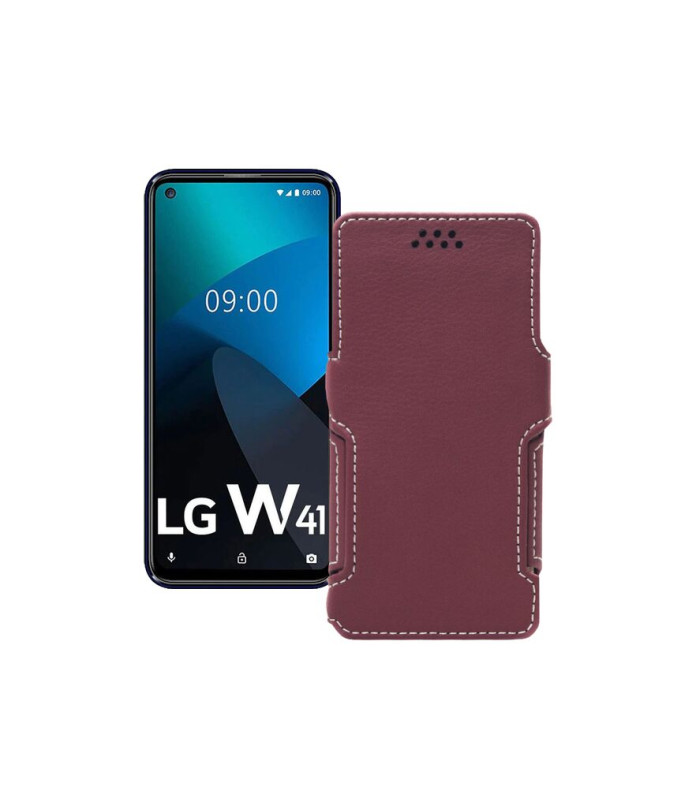 Чохол-книжка з екошкіри для телефону LG W41