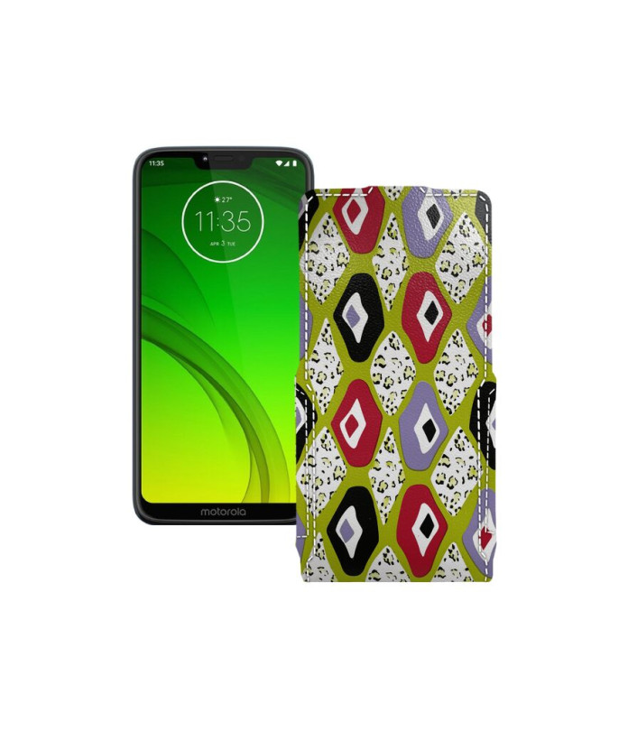 Чохол-флип з екошкіри для телефону Motorola Moto G7