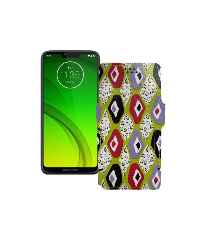 Чохол-книжка з екошкіри для телефону Motorola Moto G7