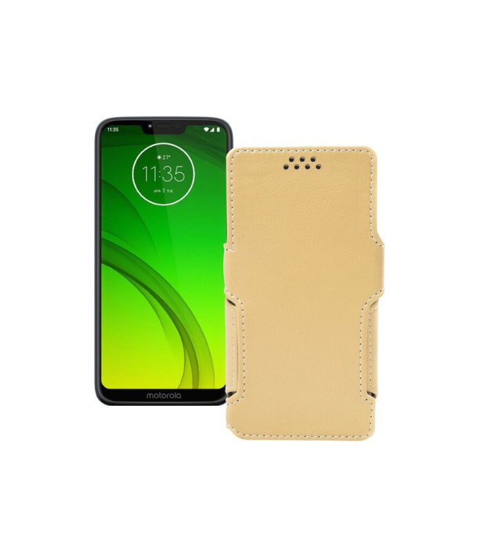 Чохол-книжка з екошкіри для телефону Motorola Moto G7