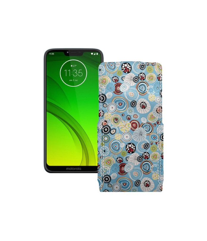 Чохол-флип з екошкіри для телефону Motorola Moto G7